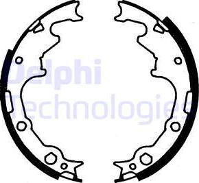 Delphi LS1780 - Brake Shoe Set autospares.lv