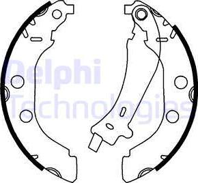 Delphi LS1723 - Brake Shoe Set autospares.lv