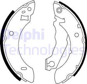 Delphi LS1778 - Brake Shoe Set autospares.lv