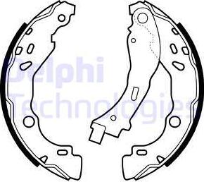 Delphi LS2066 - Brake Shoe Set autospares.lv