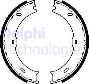 Delphi LS2018 - Brake Shoe Set, parking brake autospares.lv