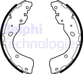 Delphi LS2080 - Brake Shoe Set autospares.lv