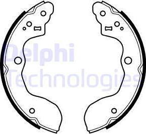 Delphi LS2071 - Brake Shoe Set autospares.lv