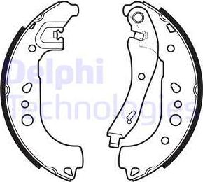 Delphi LS2149 - Brake Shoe Set autospares.lv