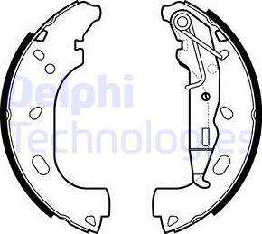 Delphi LS2167 - Brake Shoe Set autospares.lv