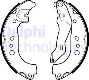 Delphi LS2107 - Brake Shoe Set autospares.lv