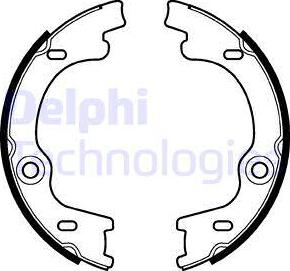 Delphi LS2129 - Brake Shoe Set autospares.lv