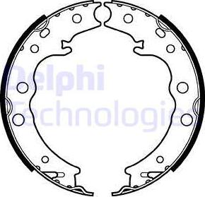 Delphi LS2125 - Brake Shoe Set autospares.lv