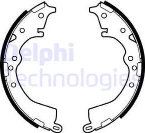 Delphi LS2126 - Brake Shoe Set autospares.lv