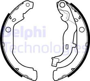 Delphi LS2127 - Brake Shoe Set autospares.lv