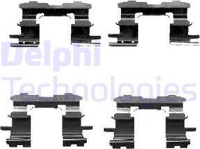 Delphi LX0447 - Accessory Kit for disc brake Pads autospares.lv