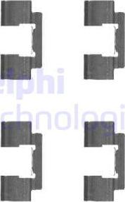 Delphi LX0481 - Accessory Kit for disc brake Pads autospares.lv