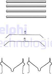 Delphi LX0470 - Accessory Kit for disc brake Pads autospares.lv