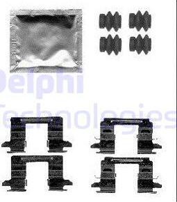 Delphi LX0556 - Accessory Kit for disc brake Pads autospares.lv