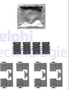 Delphi LX0558 - Accessory Kit for disc brake Pads autospares.lv