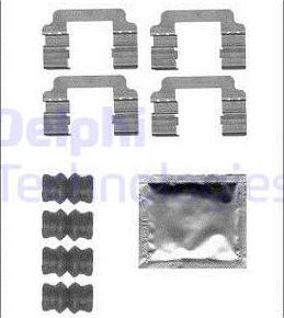 Delphi LX0560 - Accessory Kit for disc brake Pads autospares.lv