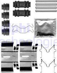 Delphi LX0563 - Accessory Kit for disc brake Pads autospares.lv