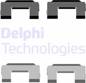 Delphi LX0517 - Accessory Kit for disc brake Pads autospares.lv