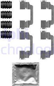 Delphi LX0584 - Accessory Kit for disc brake Pads autospares.lv