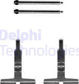 Delphi LX0570 - Accessory Kit for disc brake Pads autospares.lv