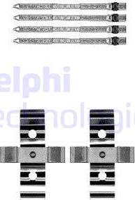 Delphi LX0604 - Accessory Kit for disc brake Pads autospares.lv