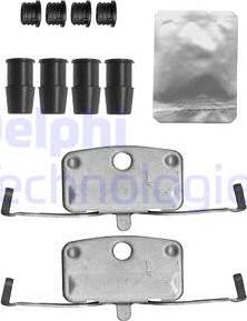 Delphi LX0634 - Accessory Kit for disc brake Pads autospares.lv