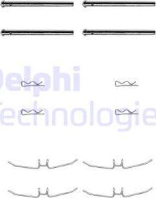 Delphi LX0001 - Accessory Kit for disc brake Pads autospares.lv