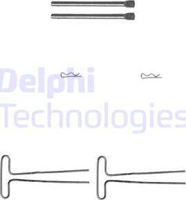 Delphi LX0087 - Accessory Kit for disc brake Pads autospares.lv