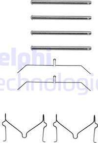 Delphi LX0145 - Accessory Kit for disc brake Pads autospares.lv