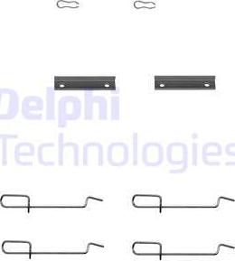 Delphi LX0142 - Accessory Kit for disc brake Pads autospares.lv