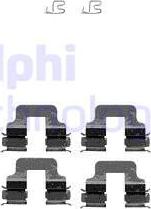 Delphi LX0342 - Accessory Kit for disc brake Pads autospares.lv