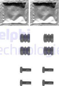 Delphi LX0355 - Accessory Kit for disc brake Pads autospares.lv