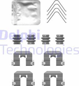 Delphi LX0764 - Accessory Kit for disc brake Pads autospares.lv