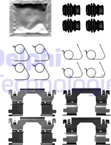 Delphi LX0701 - Accessory Kit for disc brake Pads autospares.lv
