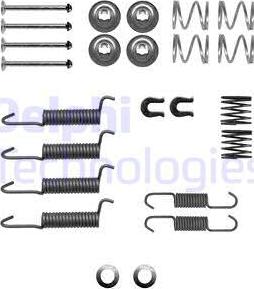 Delphi LY1406 - Accessory Kit, parking brake shoes autospares.lv