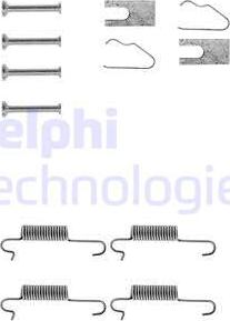 Delphi LY1010 - Accessory Kit, brake shoes autospares.lv