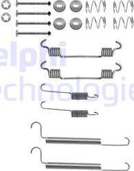 Delphi LY1241 - Accessory Kit, brake shoes autospares.lv