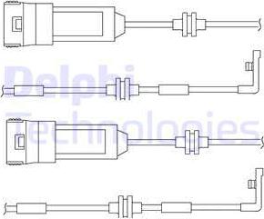 Delphi LZ0145 - Warning Contact, brake pad wear autospares.lv