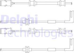 Delphi LZ0148 - Warning Contact, brake pad wear autospares.lv