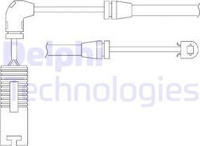 Delphi LZ0156 - Warning Contact, brake pad wear autospares.lv