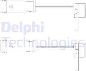Delphi LZ0153 - Warning Contact, brake pad wear autospares.lv
