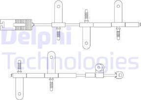 Delphi LZ0164 - Warning Contact, brake pad wear autospares.lv