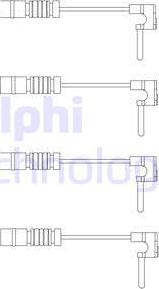 Delphi LZ0120 - Warning Contact, brake pad wear autospares.lv