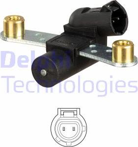 Delphi SS11256 - Sensor, crankshaft pulse autospares.lv