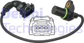 Delphi SS11200 - Sensor, camshaft position autospares.lv