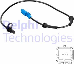 Delphi SS20769 - Sensor, wheel speed autospares.lv