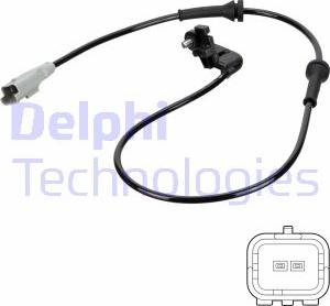 Delphi SS20763 - Sensor, wheel speed autospares.lv