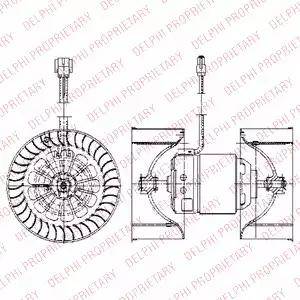 Delphi TSP0545025 - Electric Motor, interior blower autospares.lv