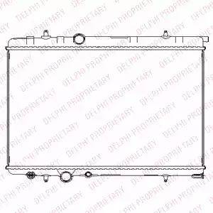 Delphi TSP0524055 - Radiator, engine cooling autospares.lv