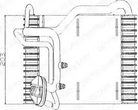 Delphi TSP0525005 - Evaporator, air conditioning autospares.lv